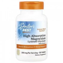 High Absorption Magnesium Doctor's Best 200mg - 120 tabletek