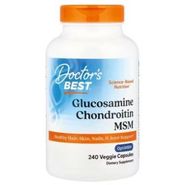 Glucosamine Chondroitin MSM with OptiMSM Doctor's Best 240 kapsułek