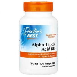 Alpha-Lipoic Acid Doctor's Best 150mg - 120 wegetariańskich kapsułek