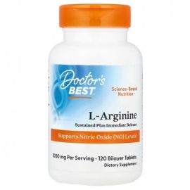 L-Arginine - Sustained + Immediate Release Doctor's Best 120 tabletek