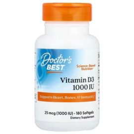 Vitamin D3 Doctor's Best 1000 IU - 180 softgels
