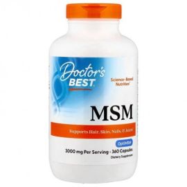 MSM with OptiMSM Doctor's Best 3000mg - 360 kapsułek