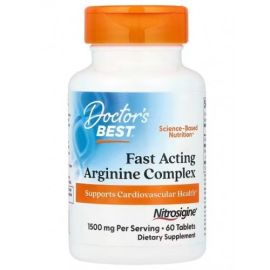 Fast Acting Arginine Complex with Nitrosigine Doctor's Best 60 tabletek