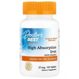 High Absorption Iron Doctor's Best 120 tabletek