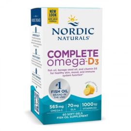 Complete Omega-D3 Nordic Naturals 565mg Lemon - 120 softgels