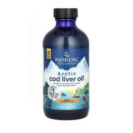 Arctic Cod Liver Oil Nordic Naturals 1060mg Orange - 237 ml.