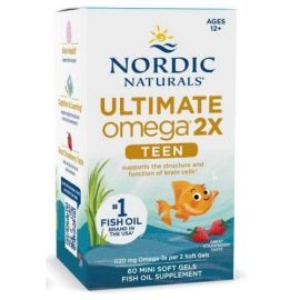Ultimate Omega 2X Fish Oil TEEN Nordic Naturals 60 mini softgels