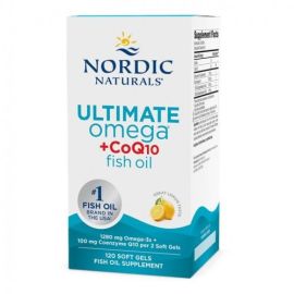 Ultimate Omega + CoQ10 Nordic Naturals 1280mg Lemon - 120 softgels