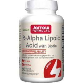 R-Alpha Lipoic Acid with Biotin Jarrow Formulas 60 wegetariańskich kapsułek