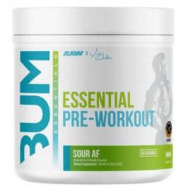CBUM Essential Pre-Workout Raw Nutrition 393 - 441 grams Blue Raspberry