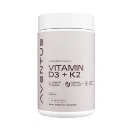 Vitamin D3 + K2 Aventus Supplements 30 kapsułek
