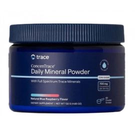 ConcenTrace Daily Mineral Powder Trace Minerals 132 grams Natural Blue Acai